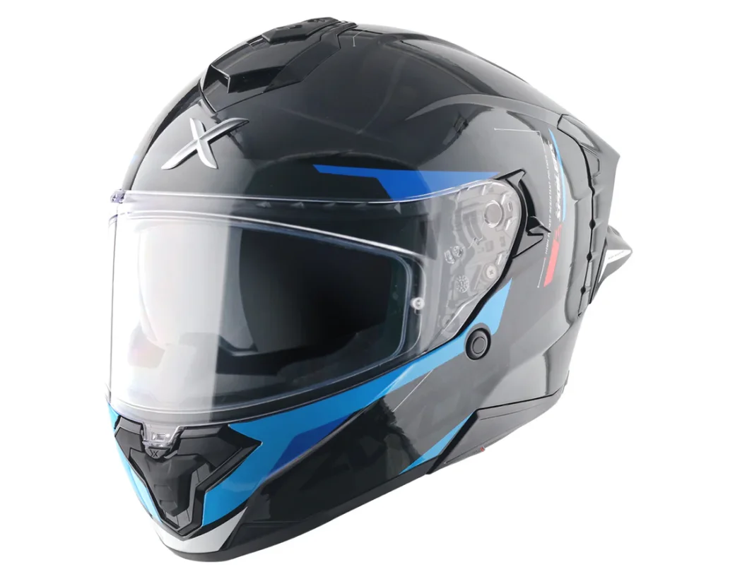 AXOR BRUTALE KRYPTIC - SİYAH MAVİ KAPALI KASK AXOR BRUTALE KRYPTIC - SİYAH MAVİ KAPALI KASK