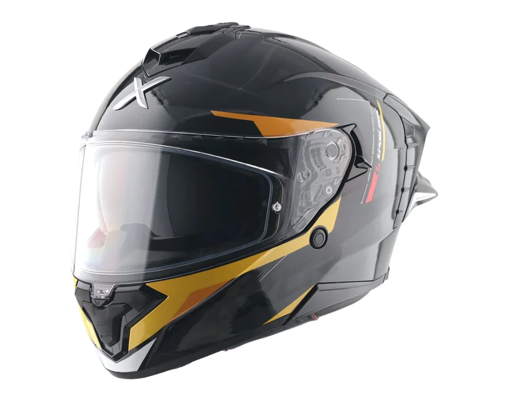AXOR BRUTALE KRYPTIC - SİYAH SARI KAPALI KASK AXOR BRUTALE KRYPTIC - SİYAH SARI KAPALI KASK