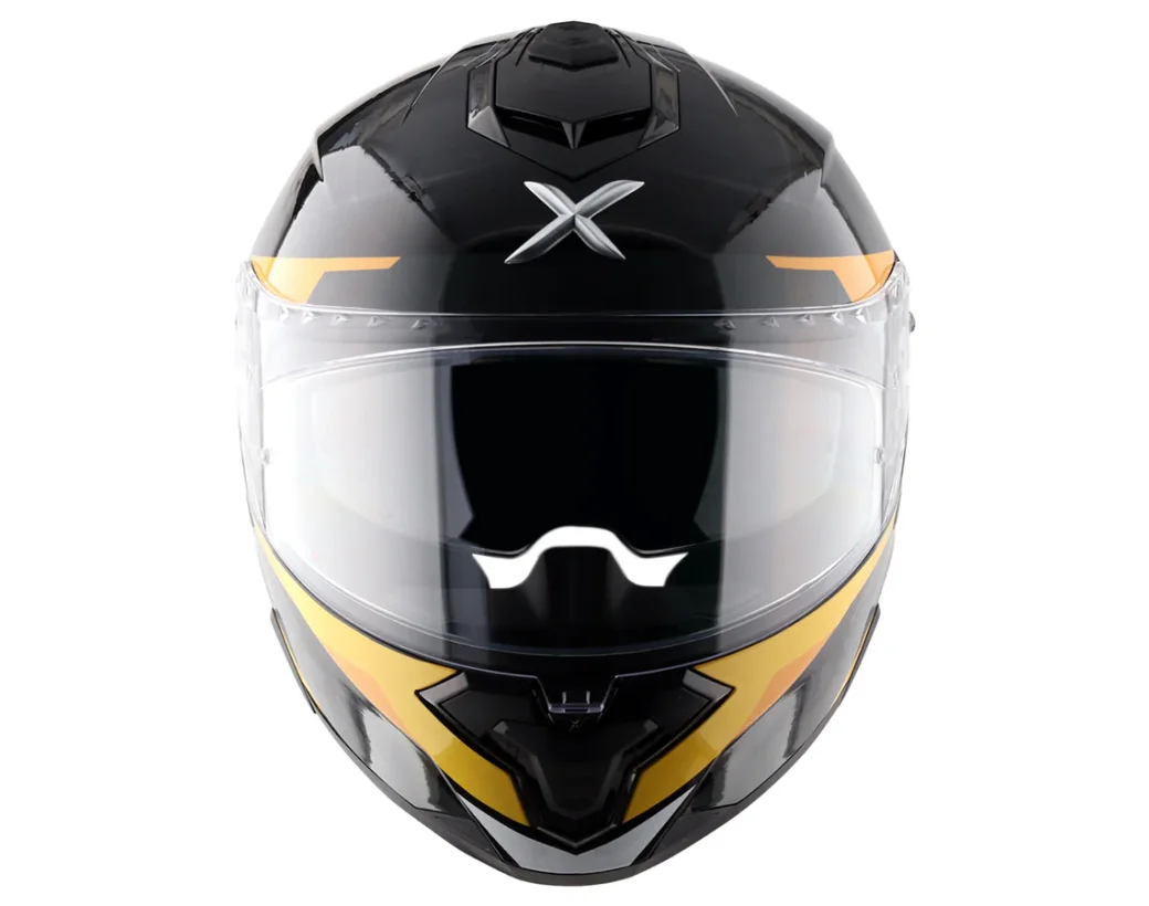 AXOR BRUTALE KRYPTIC - SİYAH SARI KAPALI KASK AXOR BRUTALE KRYPTIC - SİYAH SARI KAPALI KASK
