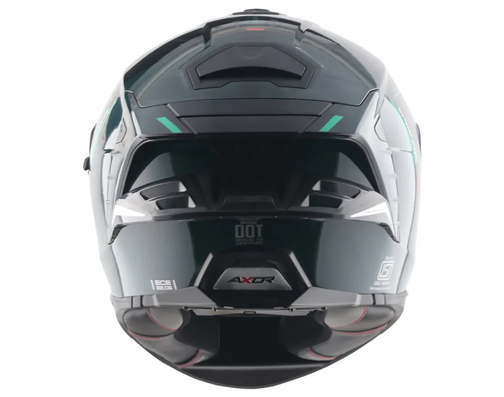 AXOR BRUTALE KRYPTIC - SİYAH YEŞİL KAPALI KASK