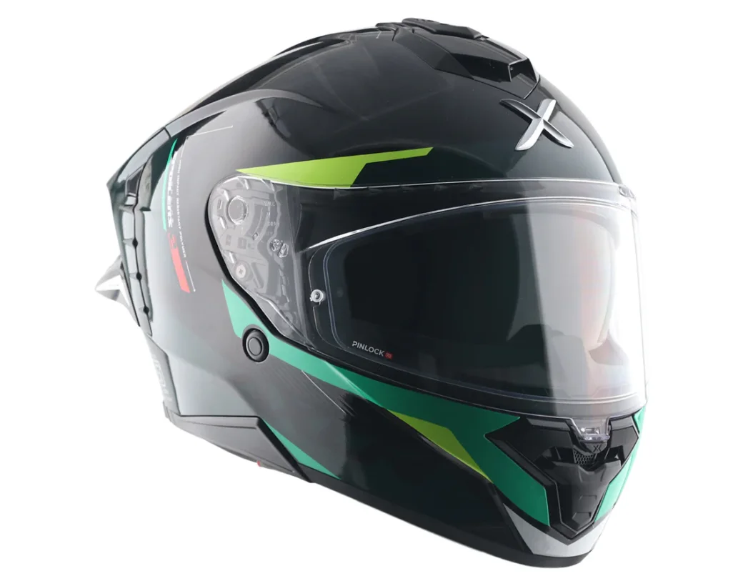AXOR BRUTALE KRYPTIC - SİYAH YEŞİL KAPALI KASK