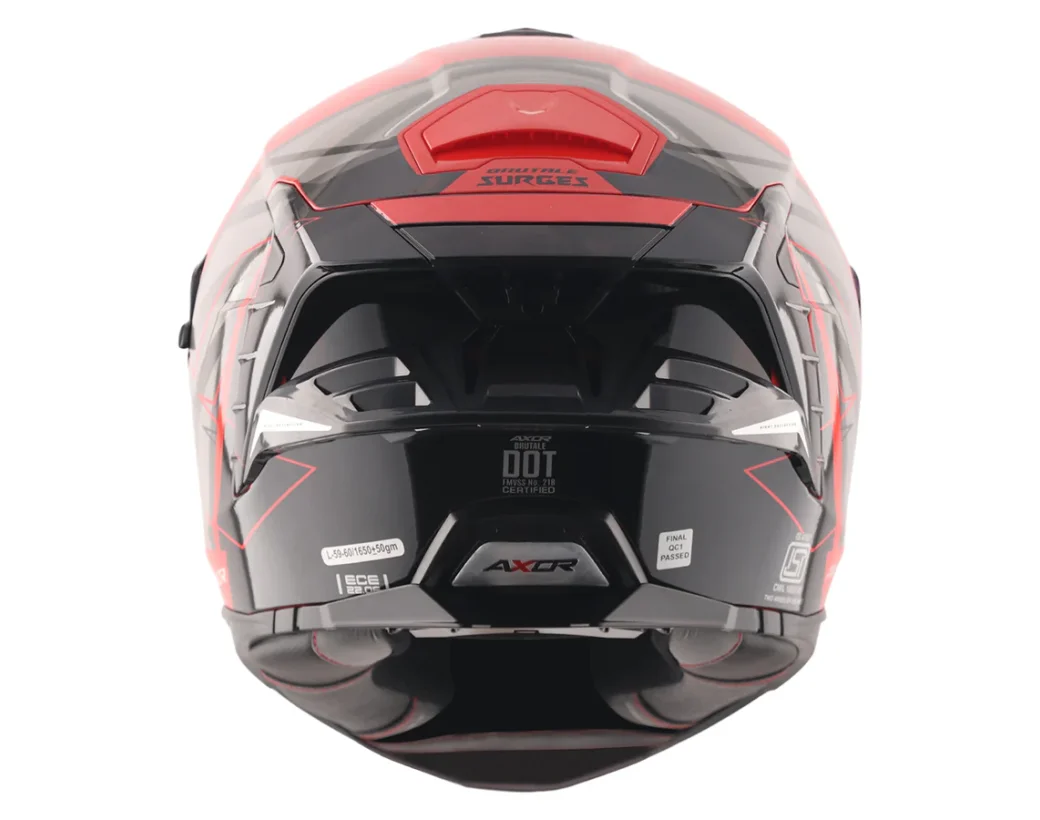 AXOR BRUTALE SURGES KIRMIZI SİYAH KAPALI KASK AXOR BRUTALE SURGES KIRMIZI SİYAH KAPALI KASK