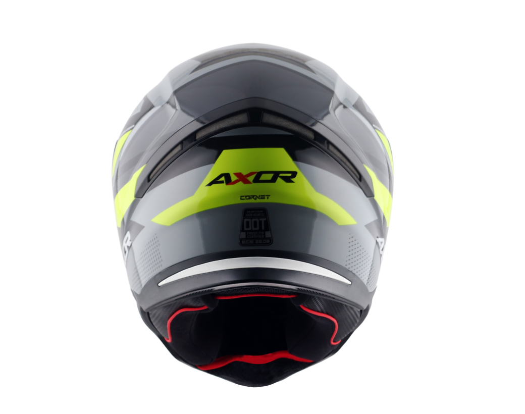 AXOR HUNTER CORNET - SİYAH GRİ SARI FULLFACE KASK