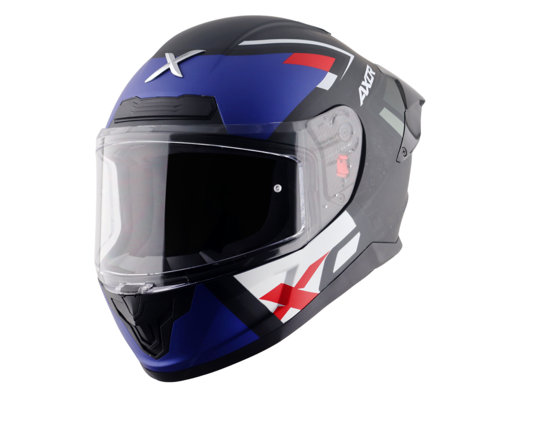 AXOR SABER X SPORTS - MAVİ SİYAH FULLFACE KASK
