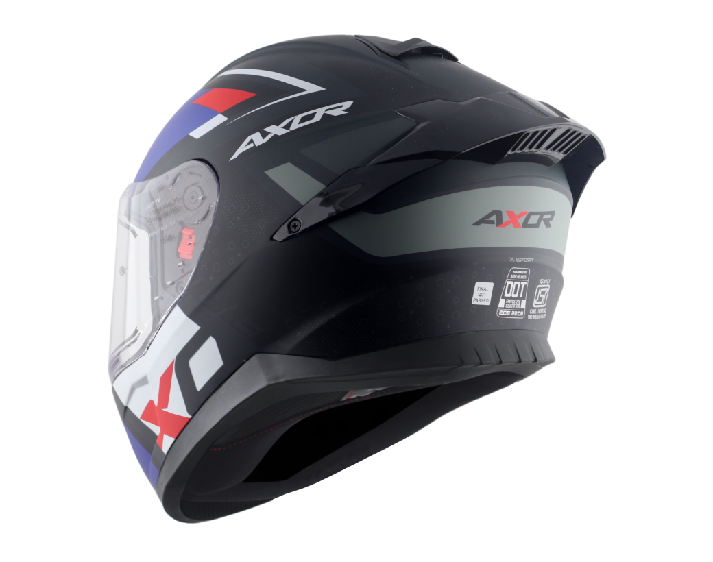 AXOR SABER X SPORTS - MAVİ SİYAH FULLFACE KASK AXOR SABER X SPORTS - MAVİ SİYAH FULLFACE KASK