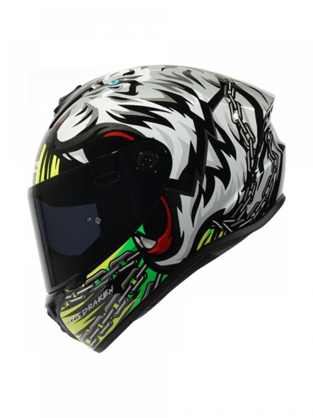 AXXIS DRAKEN S ROAR B3 MAT FLUO YELLOW / XS AXXIS DRAKEN S ROAR B3 MAT FLUO YELLOW / XS