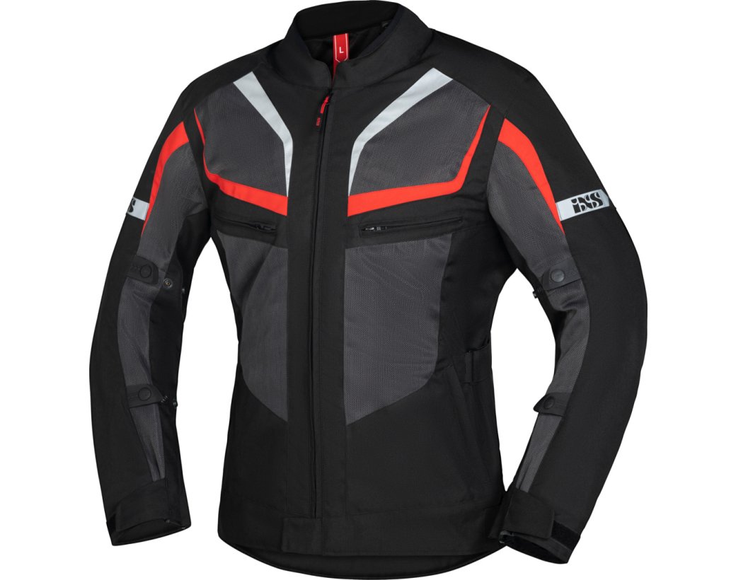 IXS - GERONA-AIR 1.0 TOUR Jacket - BLACK GREY RED IXS - GERONA-AIR 1.0 TOUR Jacket - BLACK GREY RED