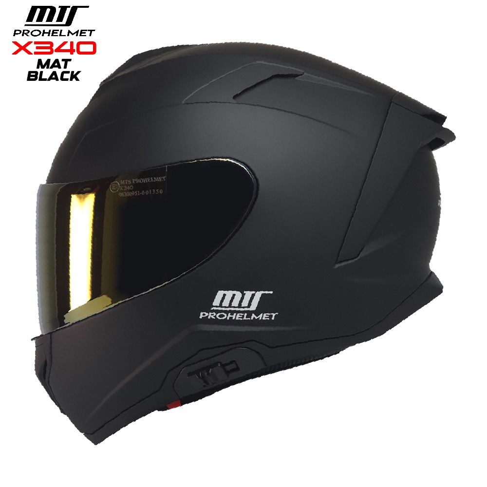 MTS X340 KAPALI KASK MAT SİYAH MTS X340 KAPALI KASK MAT SİYAH