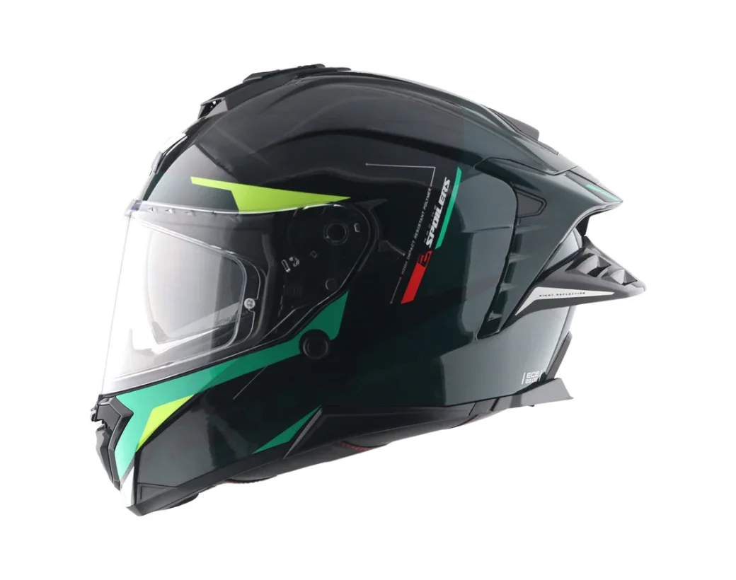 AXOR BRUTALE KRYPTIC - SİYAH YEŞİL KAPALI KASK