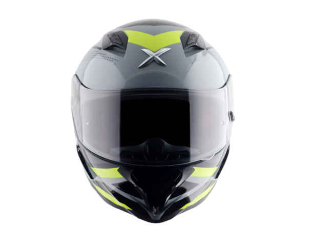 AXOR HUNTER CORNET - SİYAH GRİ SARI FULLFACE KASK