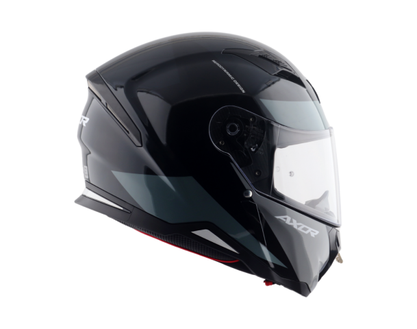 AXOR HUNTER TURBO - SİYAH GRİ PARLAK FULLFACE KASK
