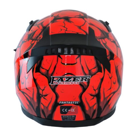 FAZER FX-211 Full Face Kask FANTASTIC RED