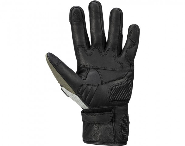 IXS - MONTEVIDEO-AIR 2.0 Short Tour Gloves - BLACK-OLIVE-LIGHT GREY
