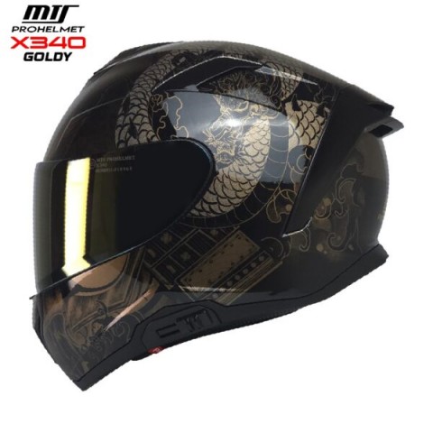 MTS FULL FACE KASK X340 GOLDY