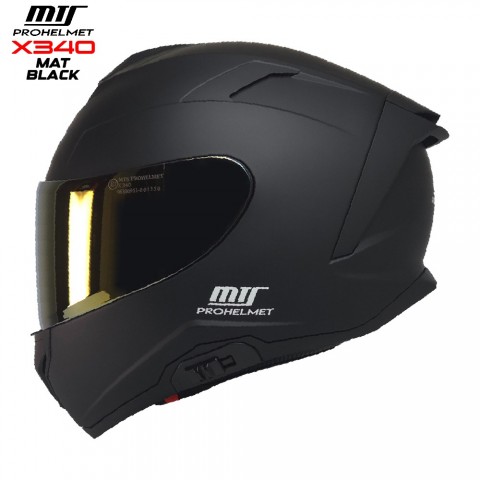 MTS X340 KAPALI KASK MAT SİYAH
