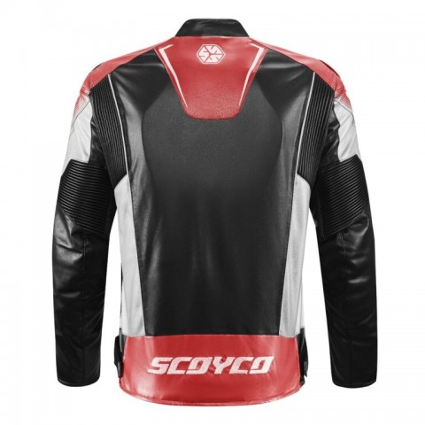 SCOYCO JK187 DERİ MONT KIRMIZI