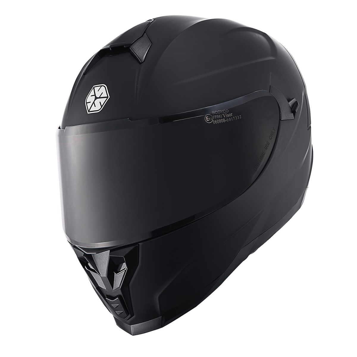 Scoyco FF-869 Full Face Kask MAT SİYAH