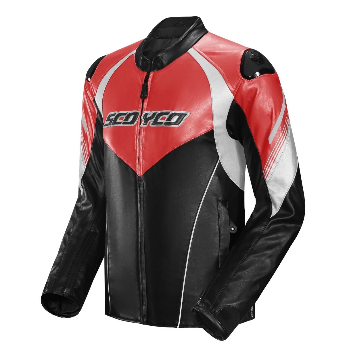 SCOYCO JK187 DERİ MONT KIRMIZI