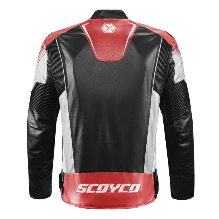 SCOYCO JK187 DERİ MONT KIRMIZI